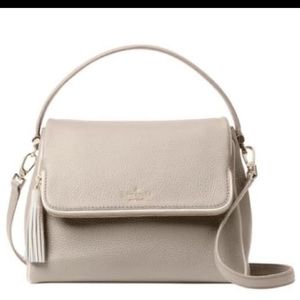 Kate Spade Beige Miri Satchel Leather Bag